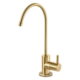 Brushed Gold gooseneck drinking water faucet